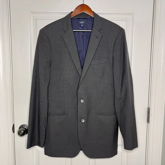 J. Crew Loro Piana Wool Ludlow Jacket Blazer Suit Dark Gray Grey 40L 40 Long
